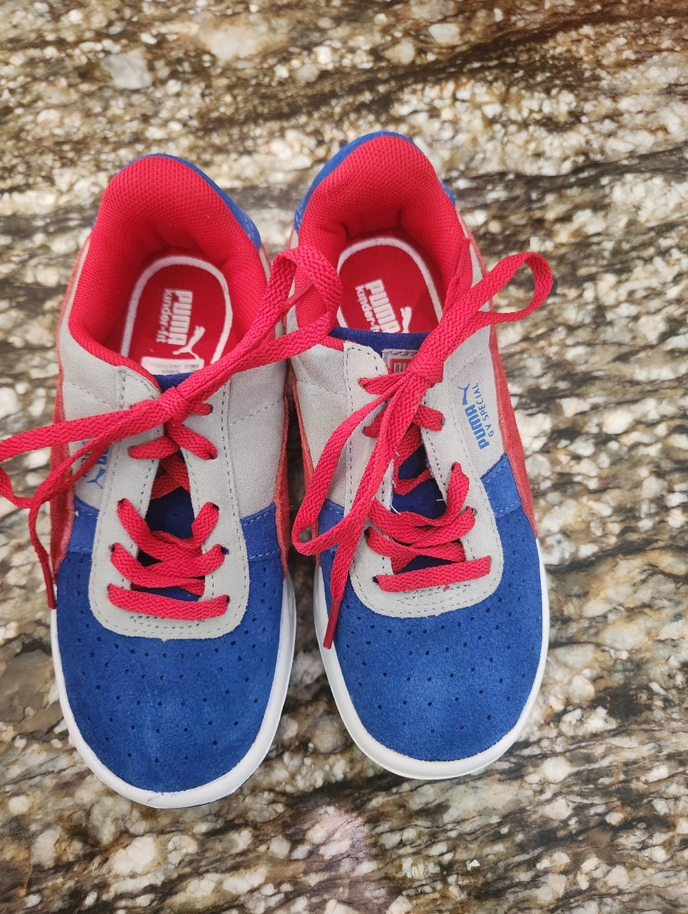 Puma Kids Blue & Red Athletic Sneakers